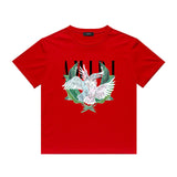 Amiri T Shirt Color Parrot Printing Casual Hip Hop Short Sleeve T-shirt