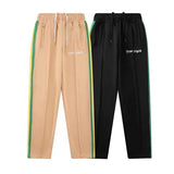 Palm Angels Pants Angel Rainbow Striped Pants Men's and Women's Casual Trousers Loose