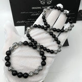 Chrome Heart Bracelet Obsidian Bracelet