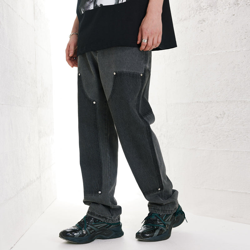 Men Jeans Loose Casual Irregular Jeans