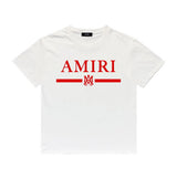 Amiri T Shirt Printed Casual Hip Hop round Neck Short Sleeve T-shirt