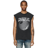 Purple Brand Distressed Tank T Shirts Distressed Sleeveless T-shirt Vest