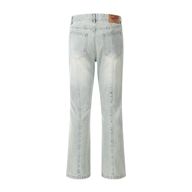Men Jeans Loose Casual Patchwork