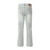Men Jeans Loose Casual Patchwork