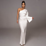 Women Dress Sexy Satin Temperament Dress