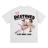 Unisex T Shirt Printed Short Sleeve Loose