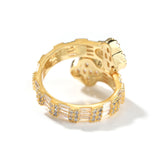 Rings ins Wind Clover Ring Copper with Zircon Spectrum St. Valentine's