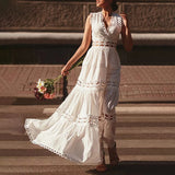 Bohemian Dress French Retro Hollow Dress