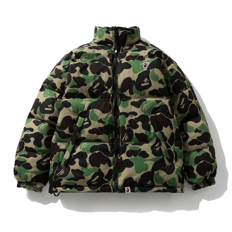 Bathing Ape Coat Double-Sided Camouflage Zipper Cotton-Padded Coat