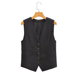 Women Vest Casual Fashion Set