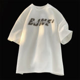 Men T Shirt Suede Summer Loose Casual