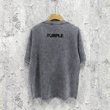 Purple Brand Distressed T Shirts Short Sleeve