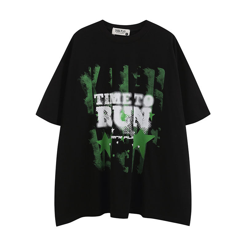 Men T-Shirt Oversize Graffiti All-Match