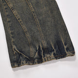 Men Jeans Personalized Line Pressing Stitching