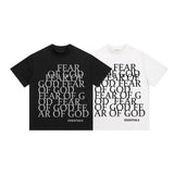 Fog Essentials T Shirts Spring/Summer FOG Letter Pattern Crew Neck Short Sleeves