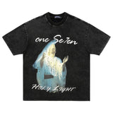 Men's Vintage T Shirt Short Sleeve T-Shirt Men's and Women's Shirts