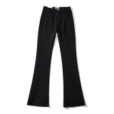 Women Jeans Stretch Slim Fit Denim Bell-Bottom Pants