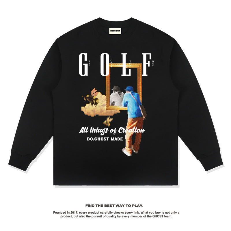 Unisex Long Sleeve Shirt for Men and Women Autumn and Winter