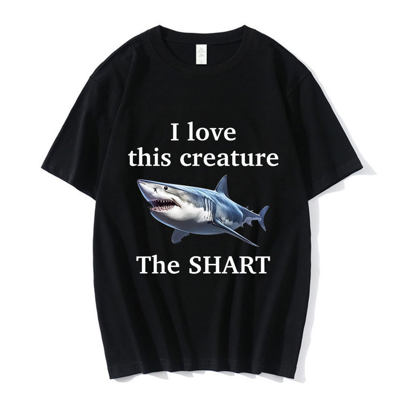 I Love This Creature The Shart Shark Funny Meme T Shirts Men