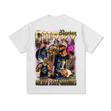 Stephen Curry Curry Short Sleeve Old NBA American Star Print