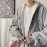 Men Cotton Coat Lamb Wool Thick Warm Cotton-Padded Jacket