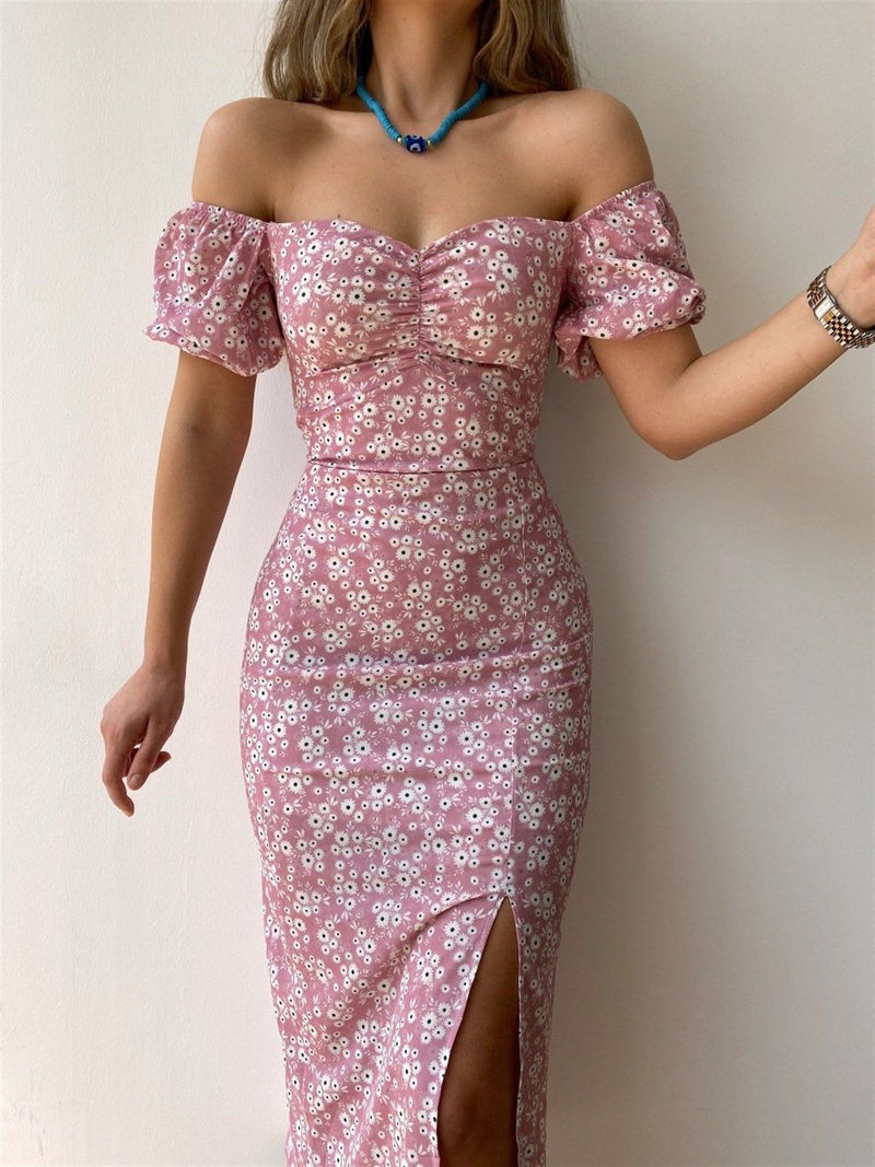 Women Dress Split Temperament Hot Girl Dress