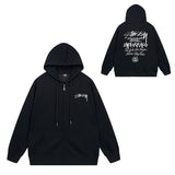 Stussy Hoodie Zip Cardigan Hooded Sweater