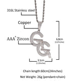 Jewelry Pendants Hip Hop Necklaces Copper with Zircon Word Up St. Valentine's Spectrum