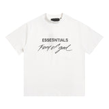 Fog Essentials T Shirts Spring/Summer FOG Letter Pattern Crew Neck Pullover Short Sleeves