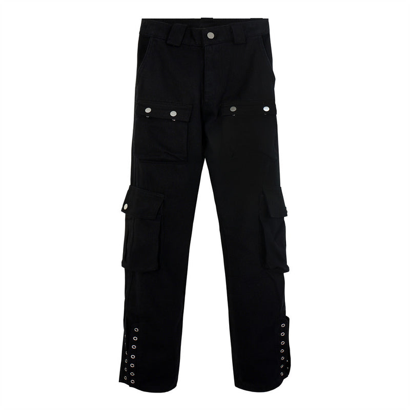 Men Jeans Workwear Loose Cool Pocket Design