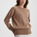Women Work Business Casual Sweats Crew Neck Loose Sweater