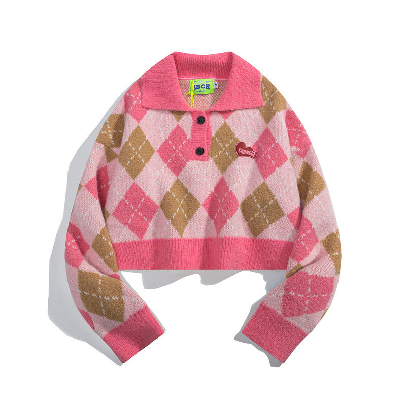 Women Sweater Retro Slimming Knitwear