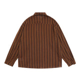 Men Long Sleeved T Shirt Long Sleeve Shirt Men's Loose Spring and Autumn Leisure Shirt Outer Wear Lapel Street