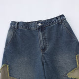 Men Shorts Patch XINGX Embroidered Denim Shorts Summer