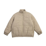 Unisex Coat Vintage Stand Collar Coat Cotton-Padded Jacket Versatile Winter