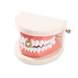 Grillz shell love single tooth braces real gold HIPHOP Royalty