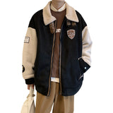 Men Cotton Coat Berber Fleece Coat Autumn and Winter Fleece-lined Thickened
