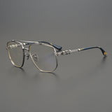 CHH Chrome Hearts Glasses Pure Titanium Stereo Pattern Myopia Retro Glasses Frame