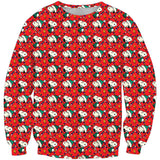 Black Christmas Sweater 3D Printed Crew Neck Sweatshirt