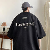 Men T Shirt Suede Heavy Summer