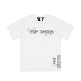 Vlone T Shirts Hip Hop Culture Letter Large V Printed Short Sleeve T-shirt Men and Women Loose High Street Half Sleeve
