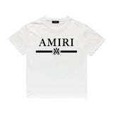 Amiri T Shirt Printed Casual Hip Hop round Neck Short Sleeve T-shirt