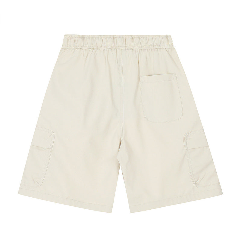 Men Shorts with Belt Workwear Multi-Pocket Loose
