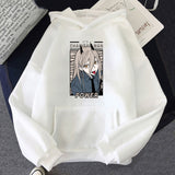 Anime Chainsaw Man Power Kawaii Print Plus Size Hoodie Women