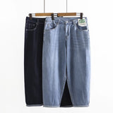 Women Jeans Simple Stretch Loose