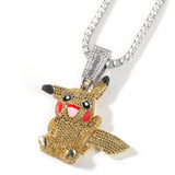 Jewelry Diamond Pendant Necklace Cartoon Fashion Necklace Male Animal Spectrum Pokémon