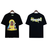 Denim Tears T Shirts Kapok T-shirt Vintage Woman Avatar Oil Painting round Neck Short Sleeve