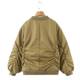 Women Cotton Coat Idle Style Loose Zip Warm