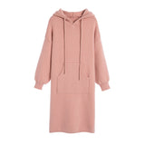 Women Pullover Sweater Knitted Dress Loose
