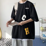 Men T Shirt Summer Thin Loose All-Matching